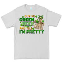 Dove Grey buy me green beer and tell me i'm pretty Premium Tee - FaDigitalArtStudio