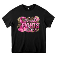 Black Nobody fights alone Cancer Heavy Core Tee - FaDigitalArtStudio