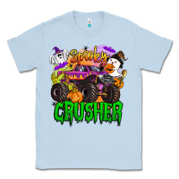 Dusty Blue spooky crusher monster truck Classic Tee - BarkalooDesign