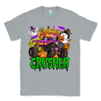 Heather Grey spooky crusher monster truck Classic Tee - BarkalooDesign