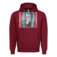 Burgundy for the love of the game volleyball Zipper Hoodie - Jasminsmagicworld
