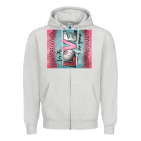 Dove Grey for the love of the game volleyball Zipper Hoodie - Jasminsmagicworld