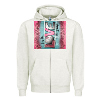 Oatmeal Heather for the love of the game volleyball Zipper Hoodie - Jasminsmagicworld
