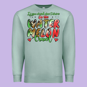 Watermelon Crawl Premium Sweatshirt Designed By Jasminsmagicworld