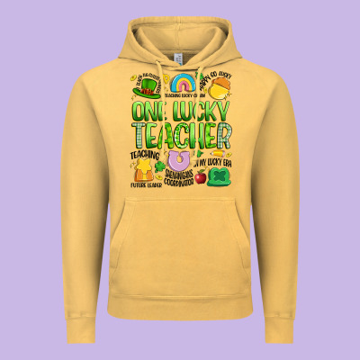 One Lucky Teacher Lucky Charm Vintage Hoodie Designed By Artiststas