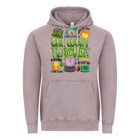 Vintage Zinc one lucky teacher lucky charm Vintage Hoodie - Artiststas