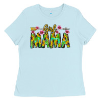 Baby Blue Girl Mama Ladies Tee - CowhideDigitalArt