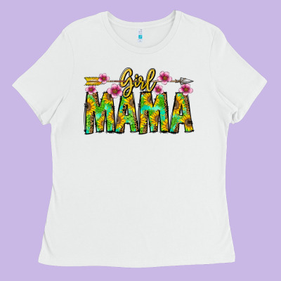 Girl Mama Ladies Tee Designed By Cowhidedigitalart
