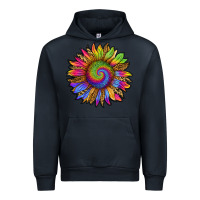 Navy tie dye sunflower Urban Hoodie - RanaPortraitStore