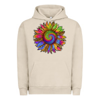 Pigment French Oak tie dye sunflower Urban Hoodie - RanaPortraitStore