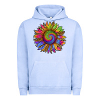 Pigment Grape Ice tie dye sunflower Urban Hoodie - RanaPortraitStore