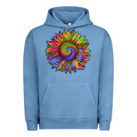 Tie Dye Sunflower Urban Hoodie | Teevron