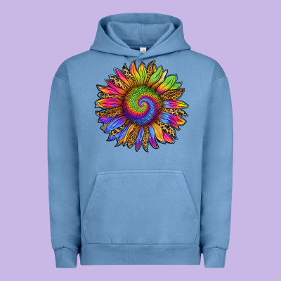 Tie Dye Sunflower Urban Hoodie Designed By Ranaportraitstore