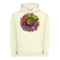 Pigment Pistachio tie dye sunflower Urban Hoodie - RanaPortraitStore