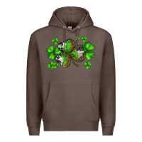 Coffee st. patricks day shamrocks Premium Hoodie - BarkalooDesign