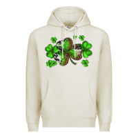 Oatmeal Heather st. patricks day shamrocks Premium Hoodie - BarkalooDesign
