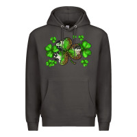 Smoke st. patricks day shamrocks Premium Hoodie - BarkalooDesign