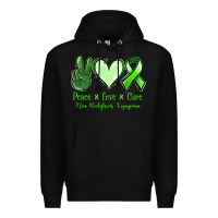 Black Peace Love Cure Non Hodgkins Lympoma Premium Hoodie - Jasminsmagicworld