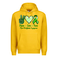 Lemon Peace Love Cure Non Hodgkins Lympoma Premium Hoodie - Jasminsmagicworld