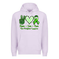 Lilac Peace Love Cure Non Hodgkins Lympoma Premium Hoodie - Jasminsmagicworld