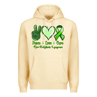 Pina Colada Peace Love Cure Non Hodgkins Lympoma Premium Hoodie - Jasminsmagicworld