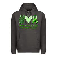 Smoke Peace Love Cure Non Hodgkins Lympoma Premium Hoodie - Jasminsmagicworld