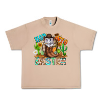 Burro Hop Into Easter Bunny Western Urban Heavy Tee - CowhideDigitalArt