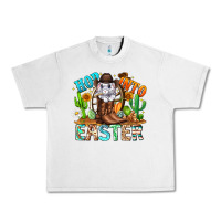 Lunar Rock Hop Into Easter Bunny Western Urban Heavy Tee - CowhideDigitalArt