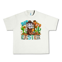 Pistachio Hop Into Easter Bunny Western Urban Heavy Tee - CowhideDigitalArt