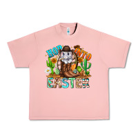 Salmon Hop Into Easter Bunny Western Urban Heavy Tee - CowhideDigitalArt