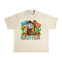 Sandshell Hop Into Easter Bunny Western Urban Heavy Tee - CowhideDigitalArt