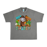 Tornado Hop Into Easter Bunny Western Urban Heavy Tee - CowhideDigitalArt