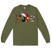 Army Green love christmas black angus Long Sleeve Tee - LillyAllenDesigns