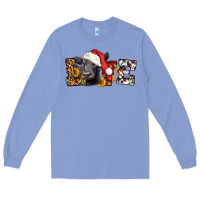 Colony Blue love christmas black angus Long Sleeve Tee - LillyAllenDesigns