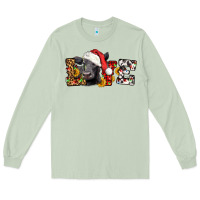 Matcha love christmas black angus Long Sleeve Tee - LillyAllenDesigns