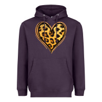 Plum gold glitter leopard heart Heavyweight Hoodie - Jasminsmagicworld