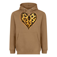 Toasted Coconut gold glitter leopard heart Heavyweight Hoodie - Jasminsmagicworld