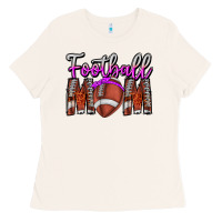 Bone Football Mom Ladies Tee - CowhideDigitalArt