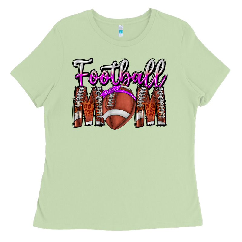 Football Mom Ladies Tee by CowhideDigitalArt | Teevron