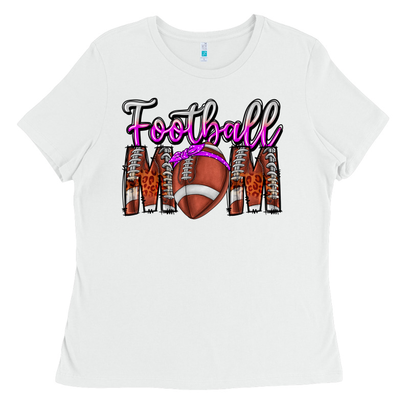 Football Mom Ladies Tee by CowhideDigitalArt | Teevron