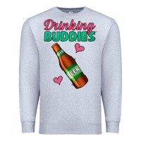 Heather Grey Drinking Buddies Premium Sweatshirt - Jasminsmagicworld