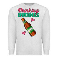 Oatmeal Heather Drinking Buddies Premium Sweatshirt - Jasminsmagicworld
