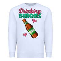 White Drinking Buddies Premium Sweatshirt - Jasminsmagicworld
