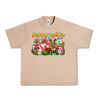 Burro Happy Easter Animal Car Urban Heavy Tee - CowhideDigitalArt