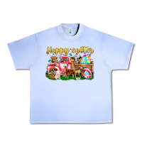 Grape Ice Happy Easter Animal Car Urban Heavy Tee - CowhideDigitalArt