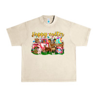Happy Easter Animal Car Urban Heavy Tee | Teevron