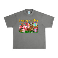 Tornado Happy Easter Animal Car Urban Heavy Tee - CowhideDigitalArt