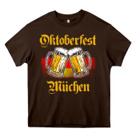 Chocolate Brown Oktoberfest Munich Heavy Core Tee - baoMotion