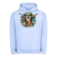Pigment Grape Ice texas longhorn sunflower background Urban Hoodie - RanaPortraitStore