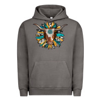 Pigment Tornado texas longhorn sunflower background Urban Hoodie - RanaPortraitStore